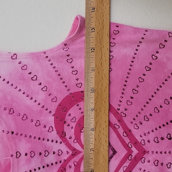 Knitworks Toys R Us Pink Sparkle Hearts Sleeveless NWT Top & Preowned Shorts S - Picture 8 of 16